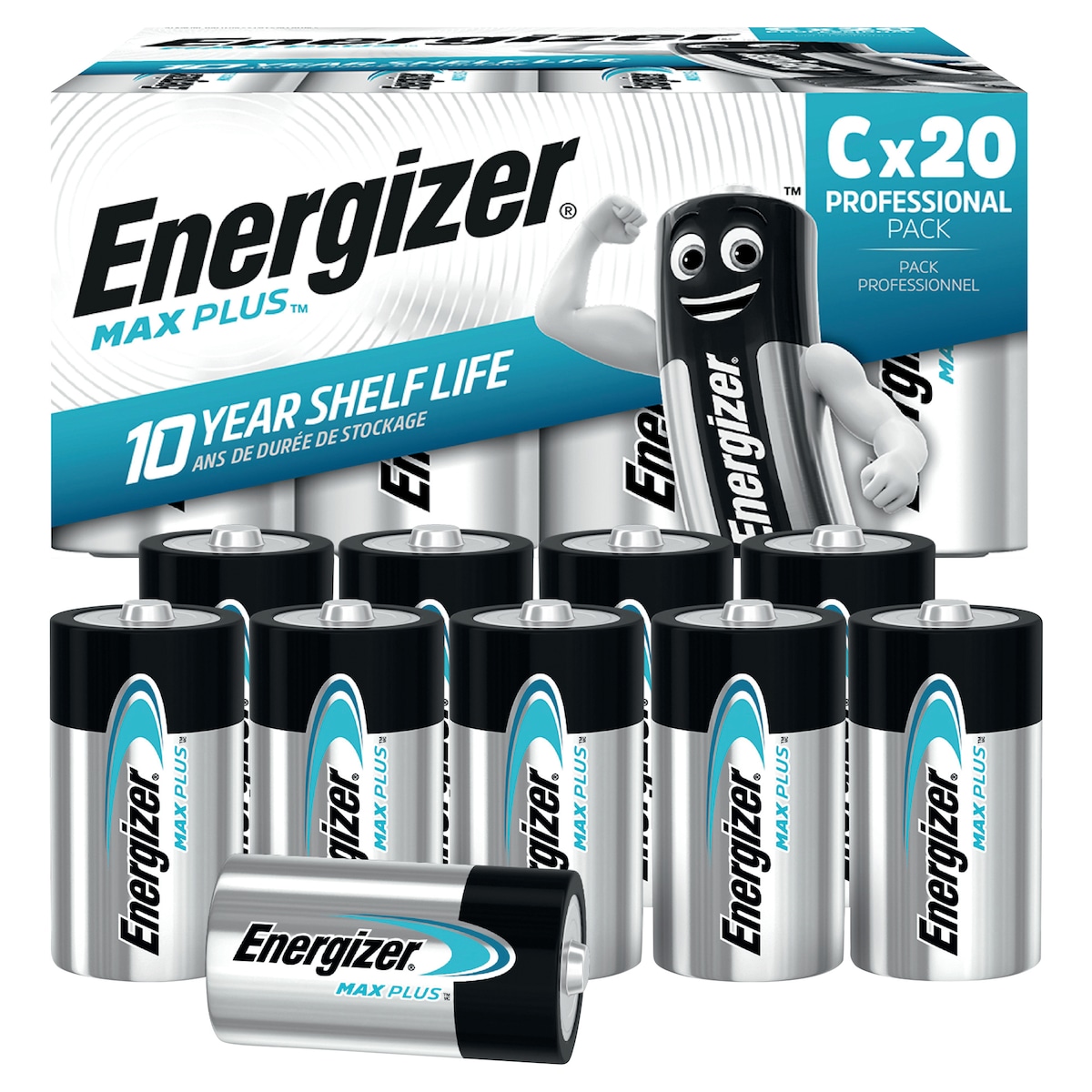 Energizer Alkaline Max Plus C Batteries - 20 Pack 1