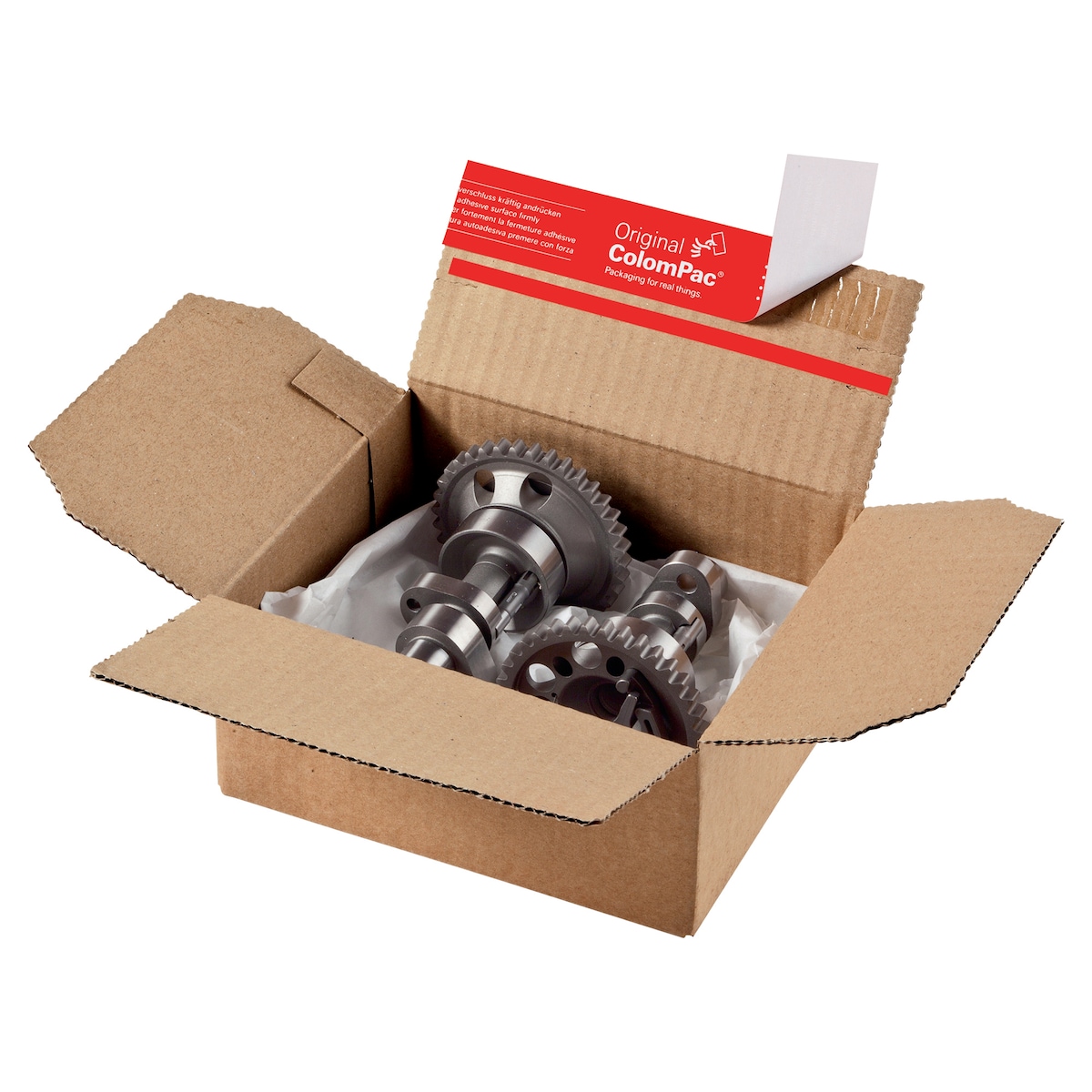 Colompac CP151 Postal Box 159X129X70mm Brown - Pack of 20 1