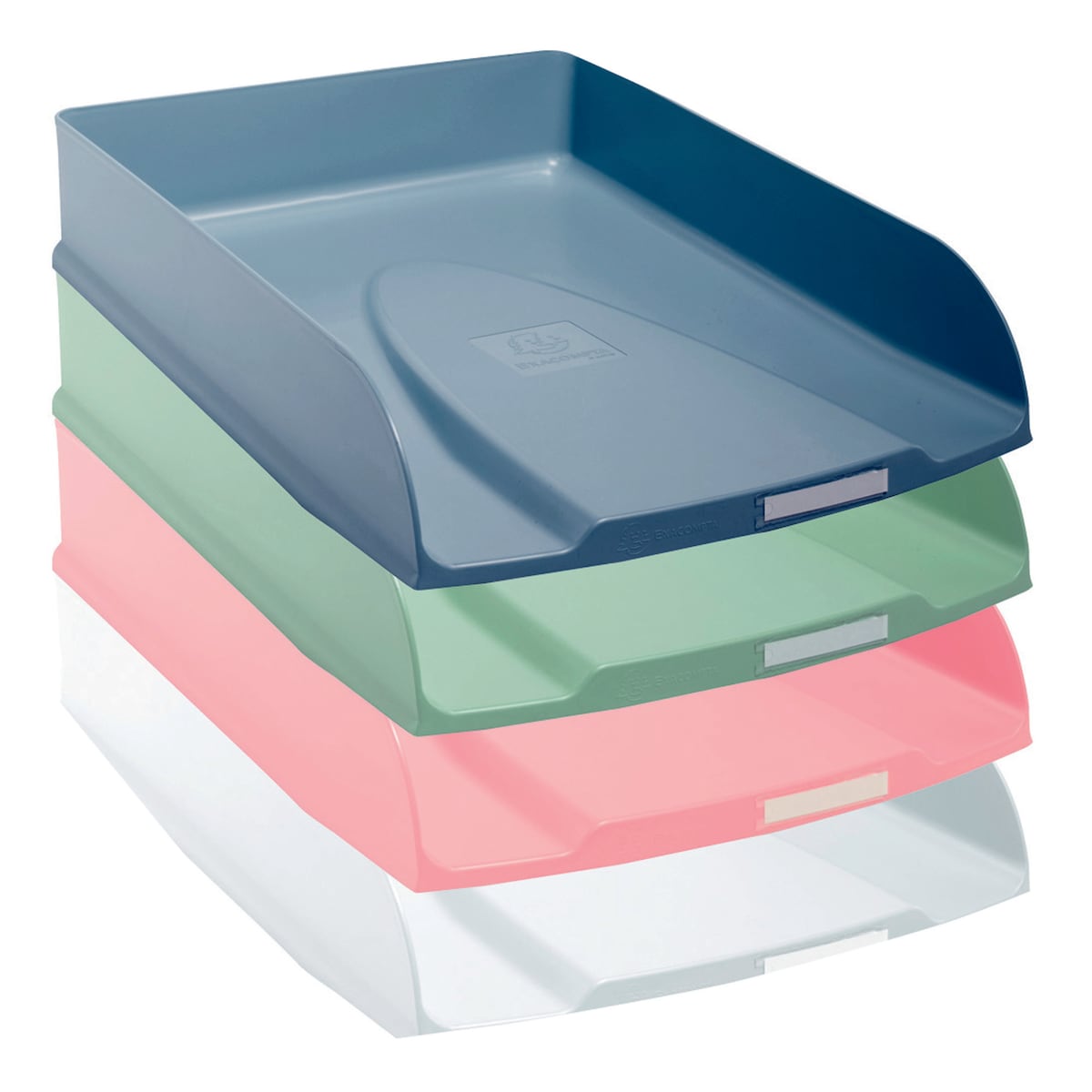Exacompta Letter Tray Autentik Assorted, Pack of 4 1