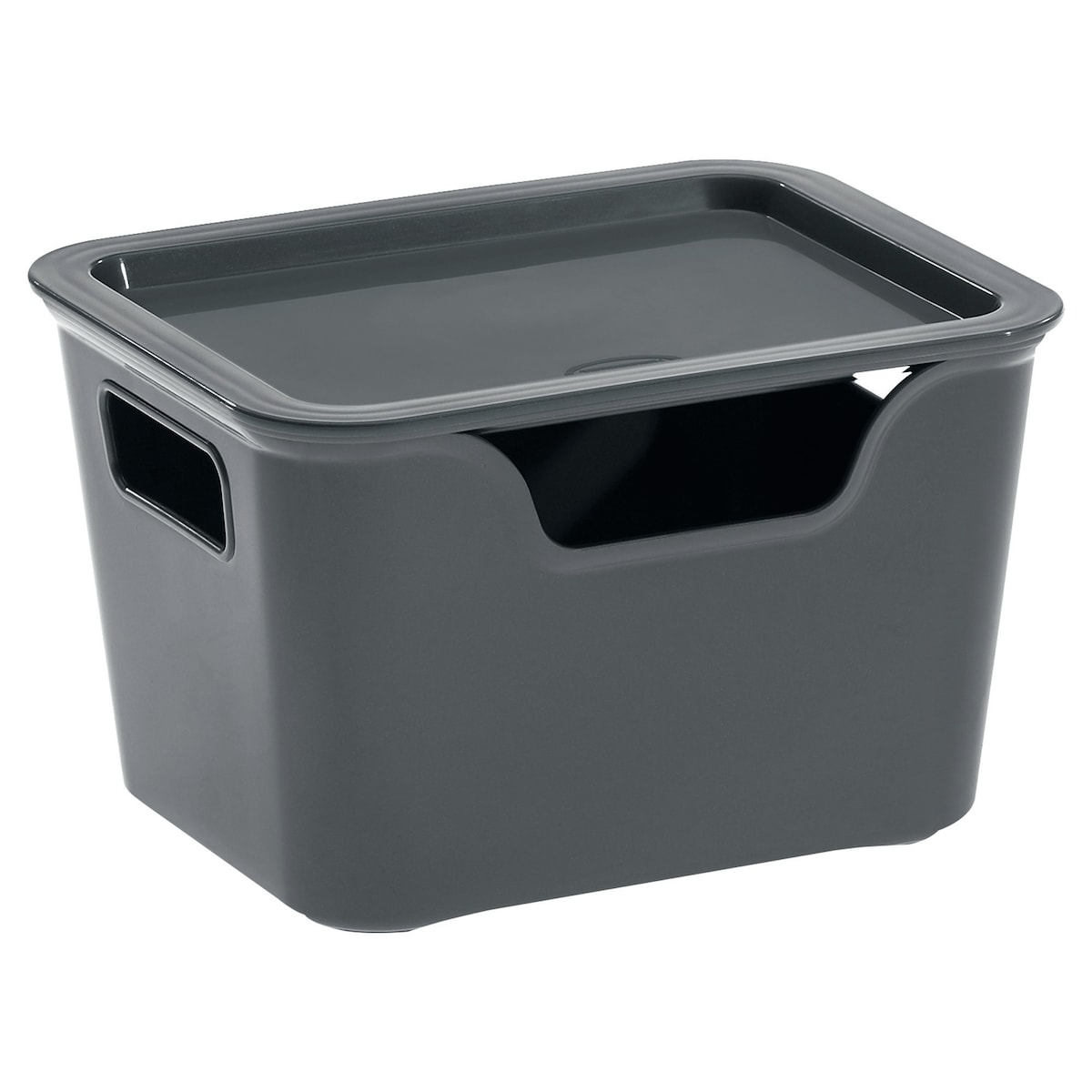 Cep Bella Storage Box 1.9L Charcoal Grey 1