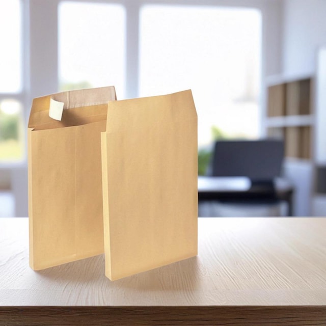 Lyreco Gusset Manilla Envelopes C4 P/S 120gsm - Pack Of 100 1