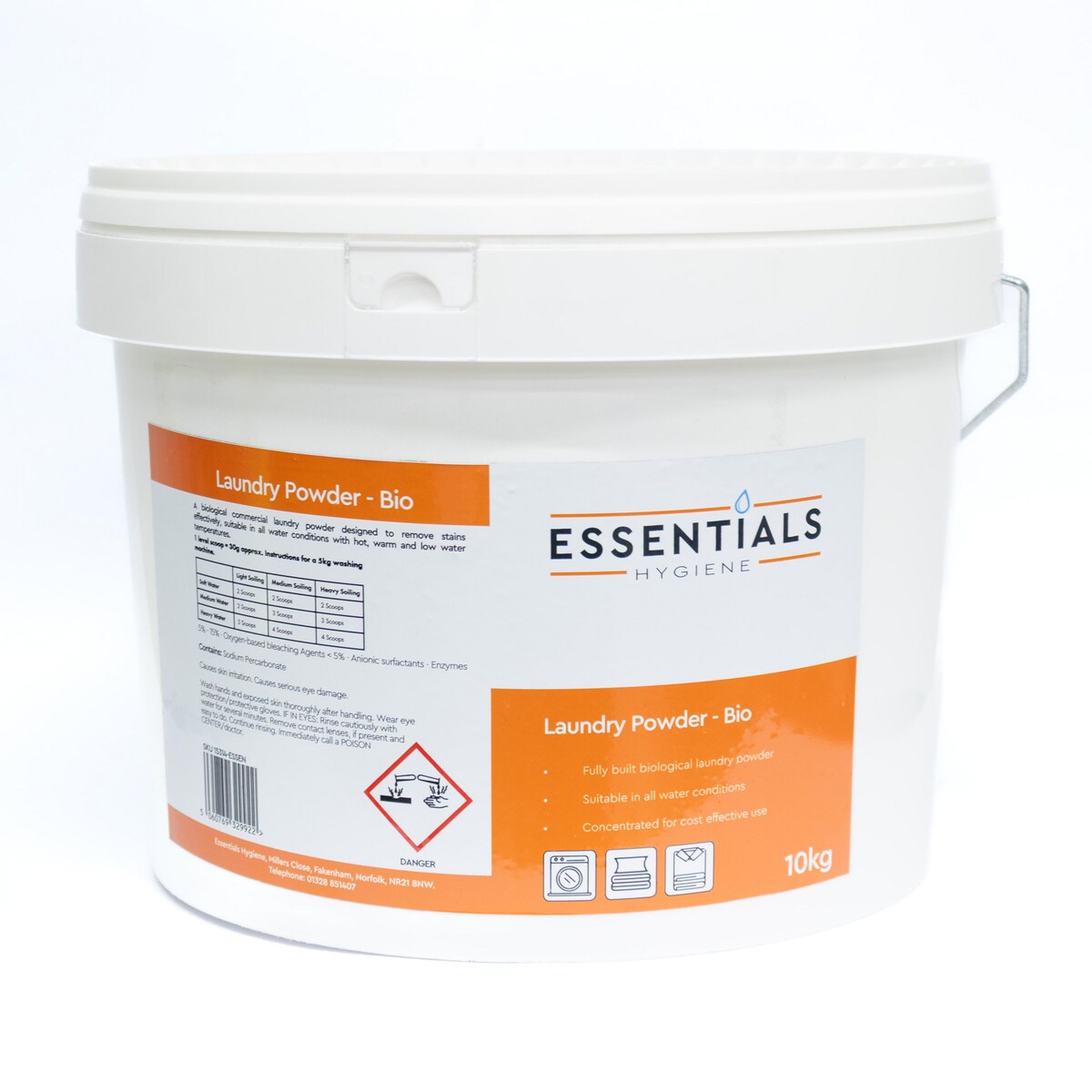 Essentials Hygiene Bio Laundry Powder 10kg 1