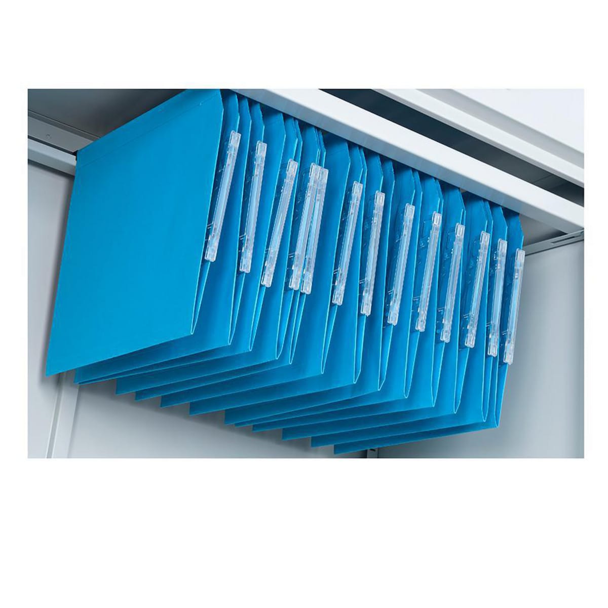 Lateral File Frame with Clips Grey 1