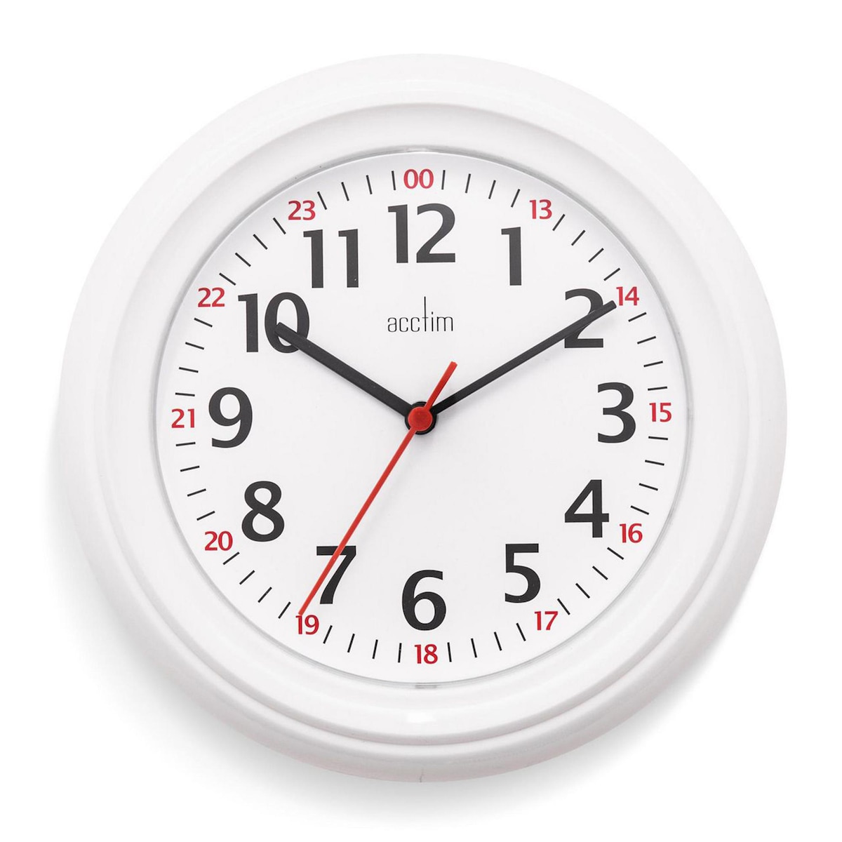Acctim Plastic Wall Clock 22cm White 1