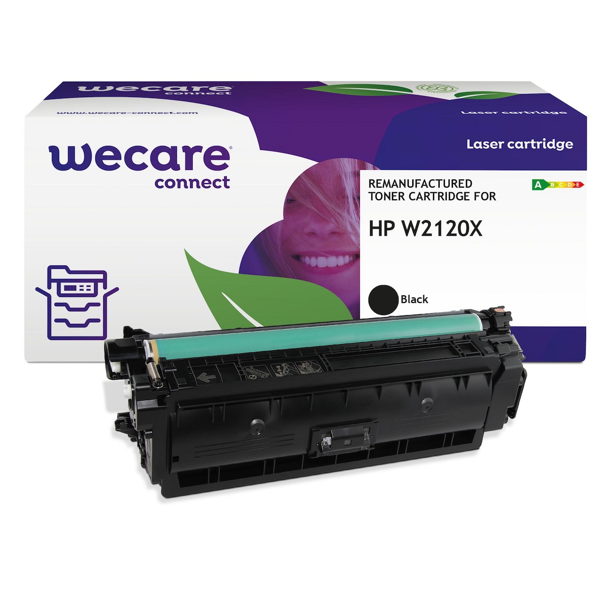 We Care Compatible HP 212X High Yield jet toner cartridge W2120X - Black 1