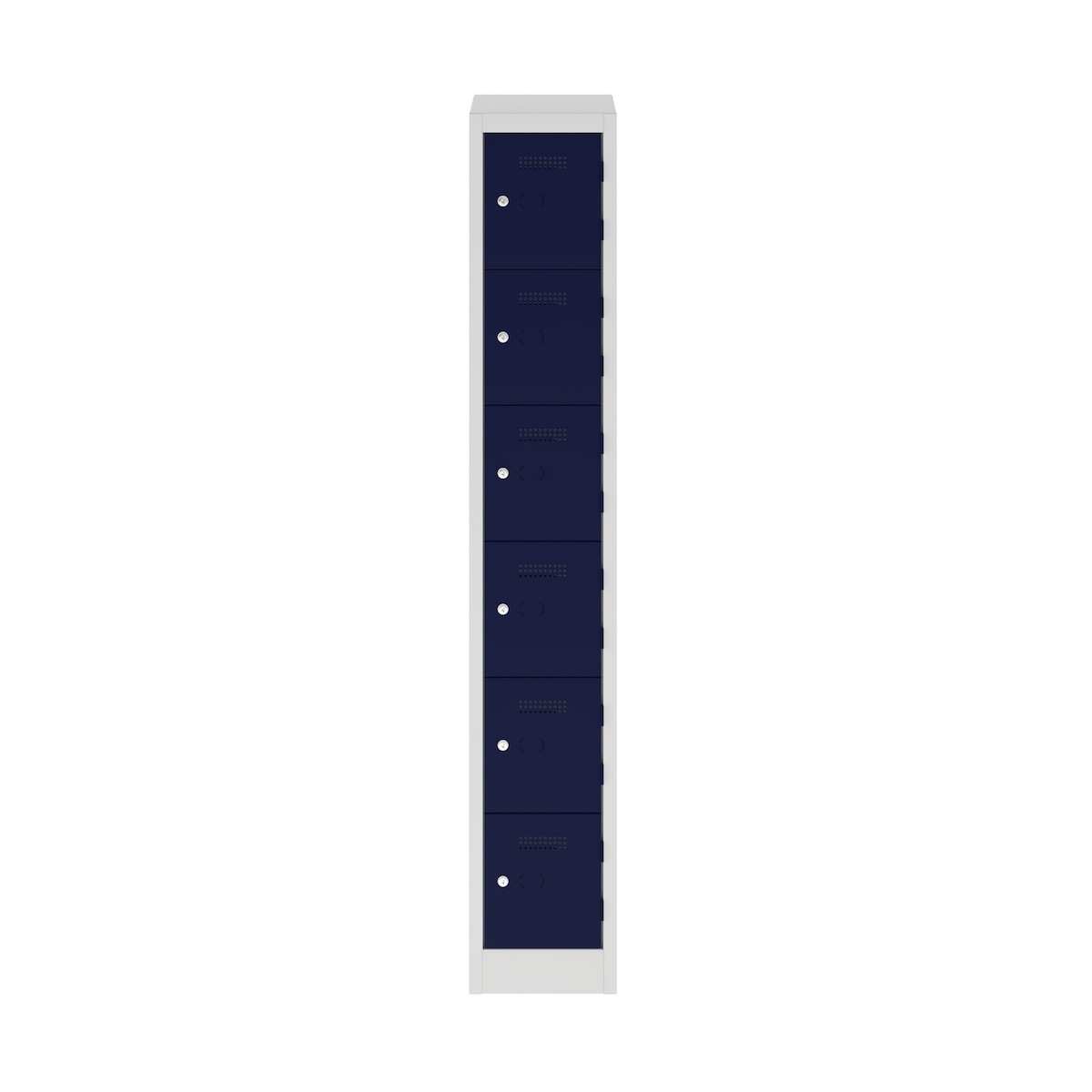 Bisley 6 Door Primary Locker - Blue - 1800x300x450mm 1