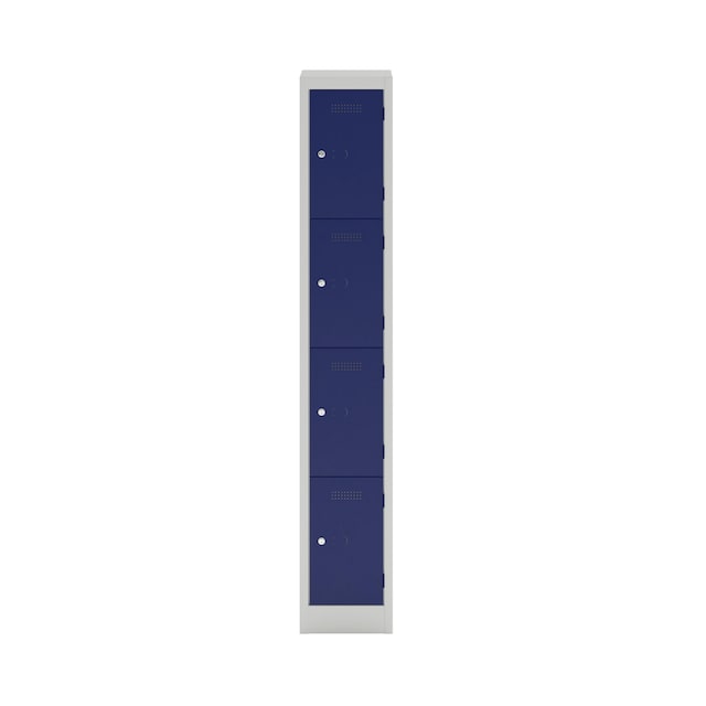 Bisley 4 Door Primary Locker - Blue - 1800x300x300mm 1